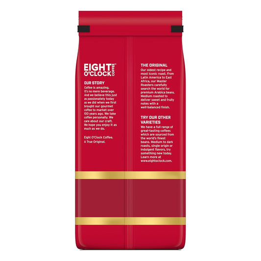 Eight O'Clock Coffee The Original Ground Coffee, Medium Roast, 32 Ounce (Pack of 1) - Sweet, Fruity, Well Balanced