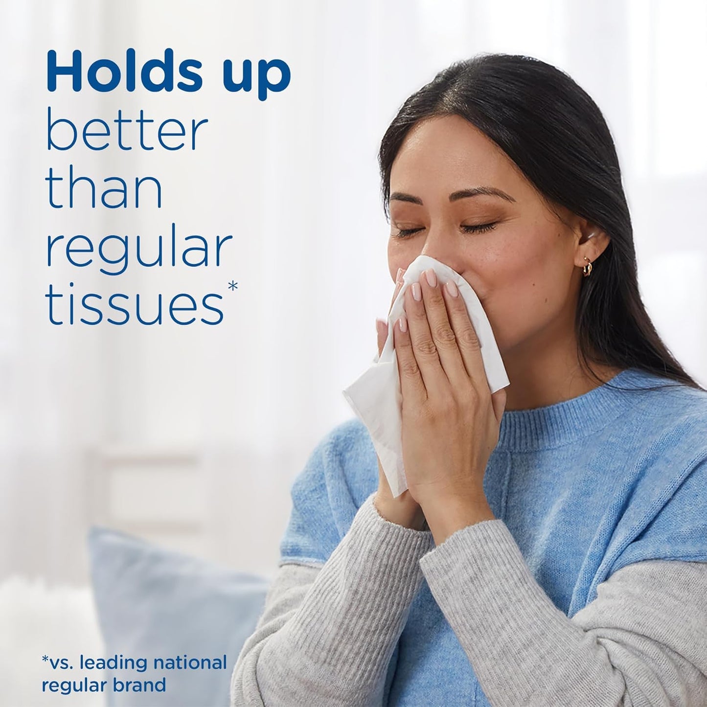 Puffs Plus Lotion Facial Tissue, 4 Mega Cube Boxes, 72 Tissues Per Box