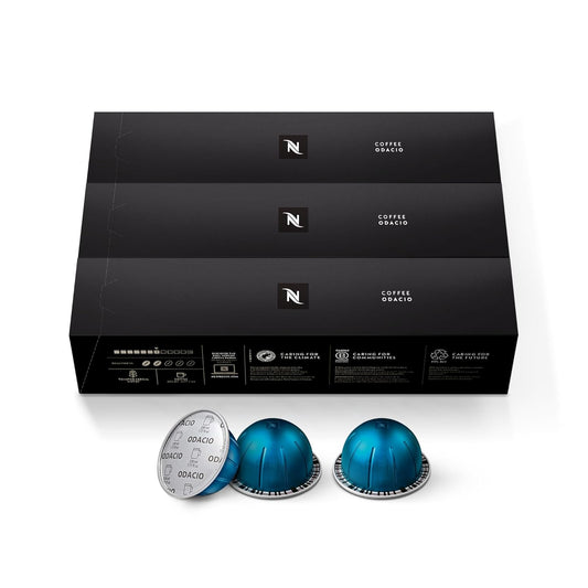 Nespresso Capsules Vertuo, Odacio, Medium Roast Coffee, 30-Count Coffee Pods, Brews 7.8oz.