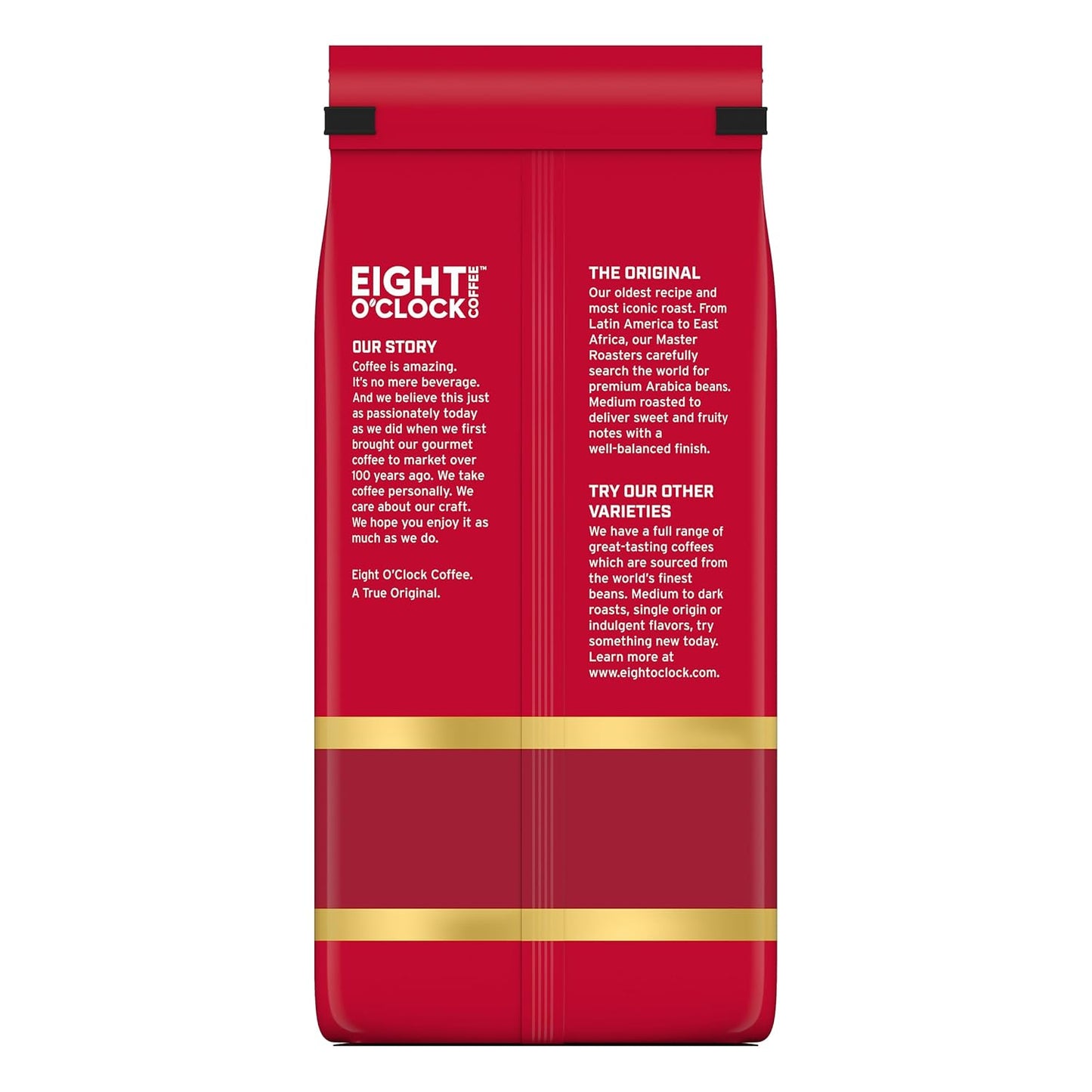 Eight O'Clock Coffee The Original Ground Coffee, Medium Roast, 32 Ounce (Pack of 1) - Sweet, Fruity, Well Balanced